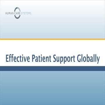 Effective Patient Support Globally