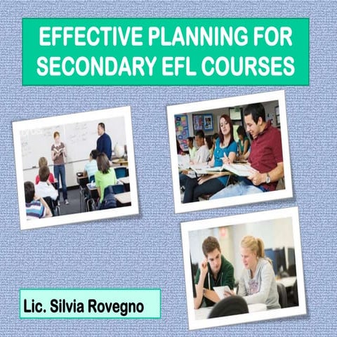 Planning effective lessons and courses for Secondary
