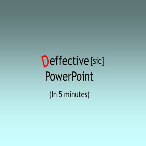 Bad vs good presentation | PPTX
