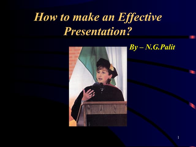 Effective presentation