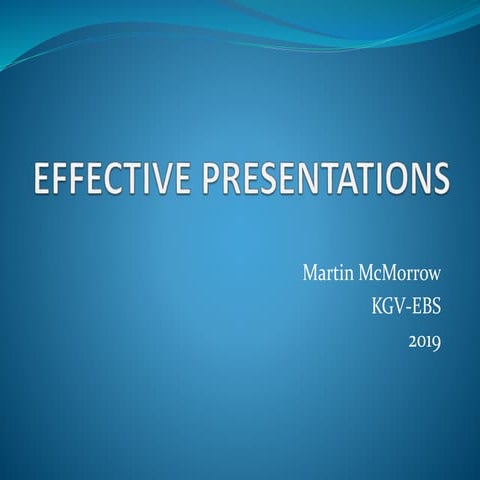 Effective presentations