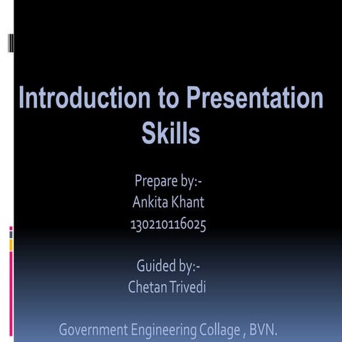 Effective presentation skill