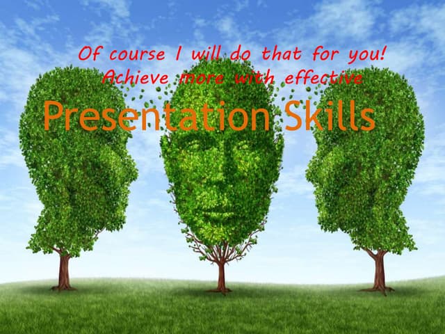 Effective presentation skills