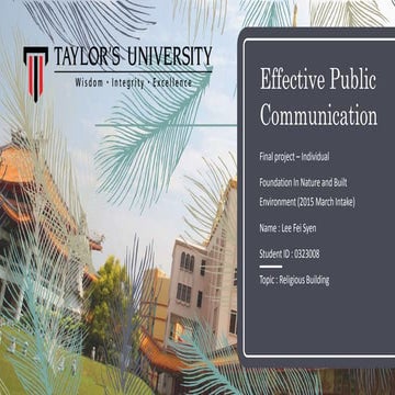 Effective public communication