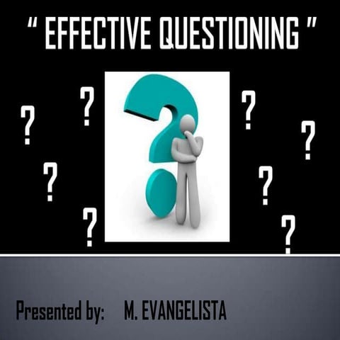 EFFECTIVE QUESTIONING
