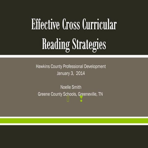Effective reading strats across the curriculum_Hawkins County | PPT ...