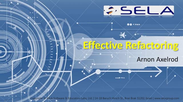 Effective refactoring