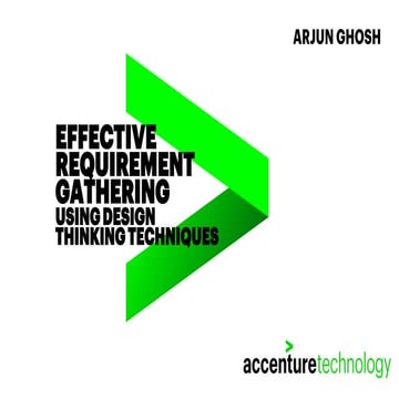 Effective requirement gathering using Design Thinking technique