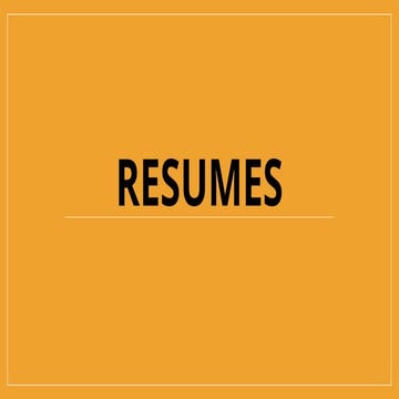 Effective resume Style and working template