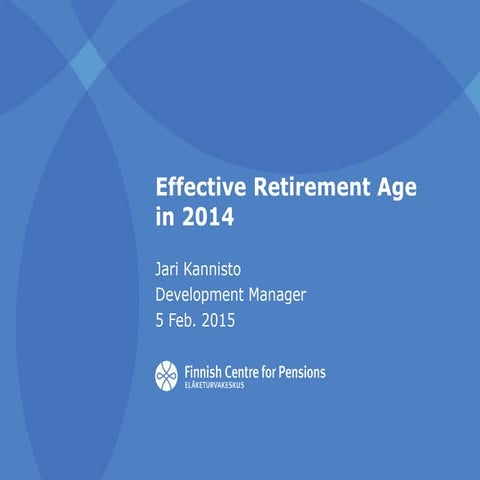Effective retirement age in 2014