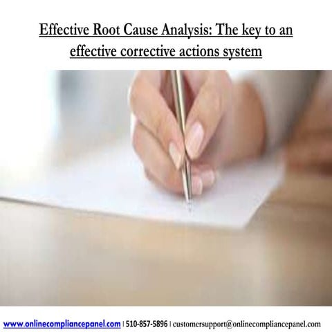 How to conduct effective Root cause analysis | PPT