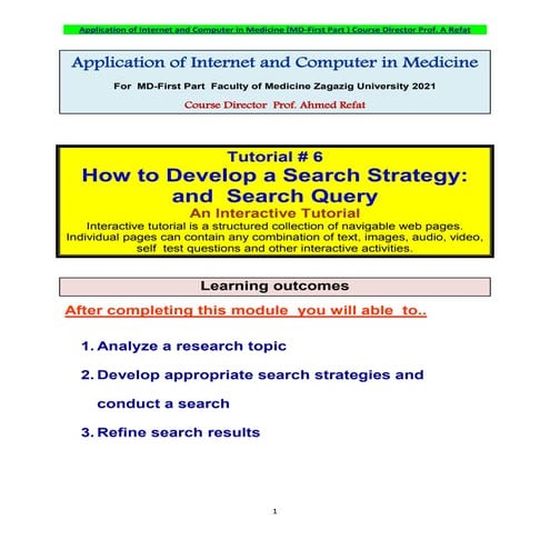 Formulating an Effective Search Query