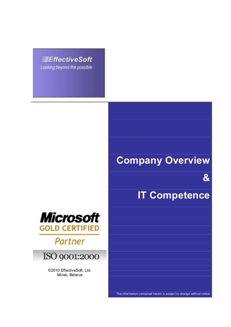 Effective soft. company overview & it competence