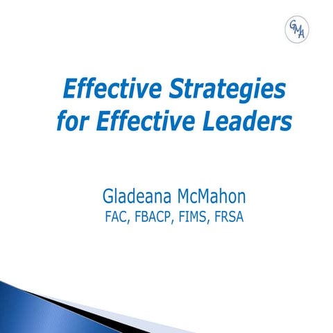 Effective Strategies for Effective Leaders