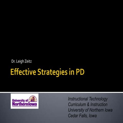 Effective Strategies in Professional Development