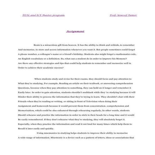 Memorization Techniques AND ITS TYPES .pptx