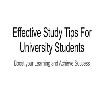 Effective Study Tips For University Students.pptx