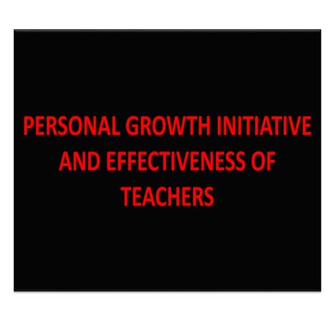 Effective teacher --1