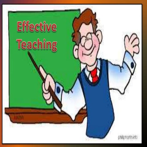 Effective teaching