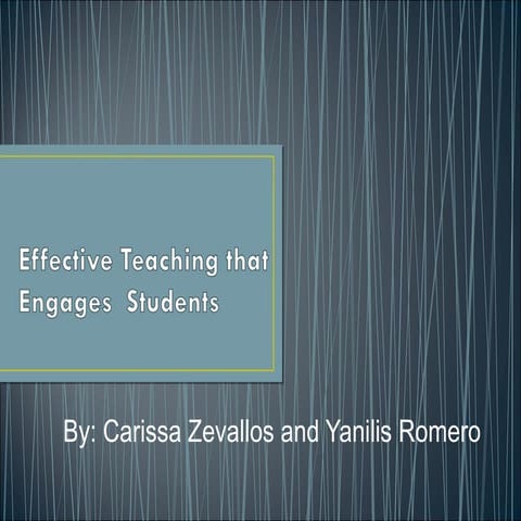 Effective teaching that engages  students (1)