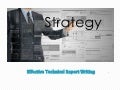 Effective technical report writing