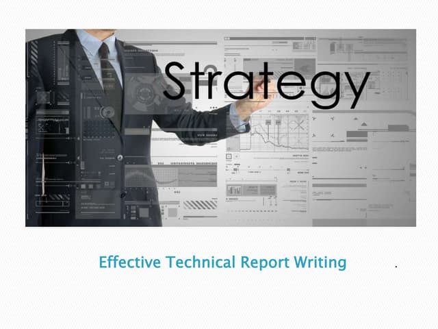 Effective technical report writing