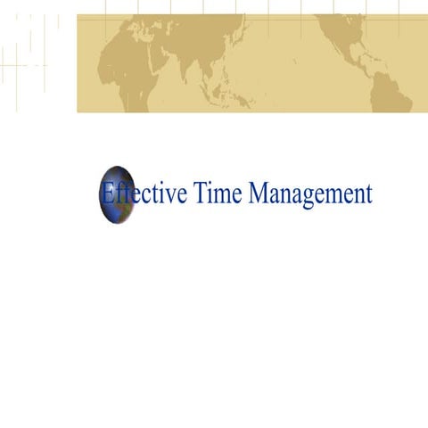 Effective Time Management