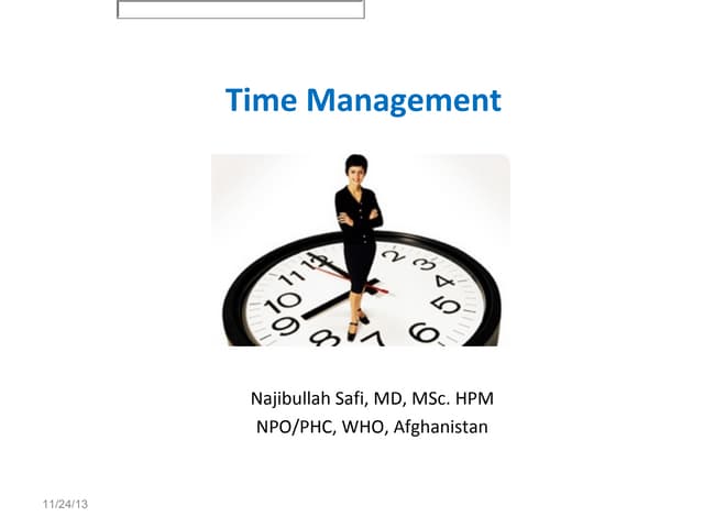 Effective time management