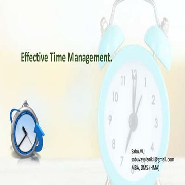 Effective Time Management