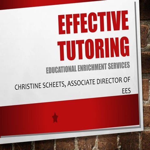 F15 Effective Tutoring