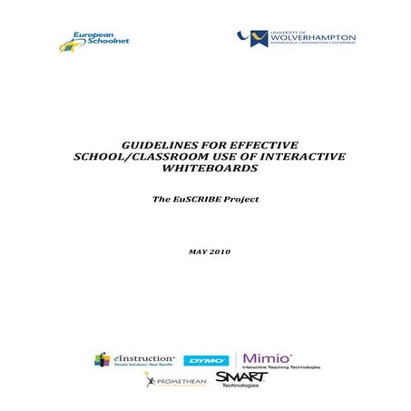 Effective Use of Interactive Whiteboard in School