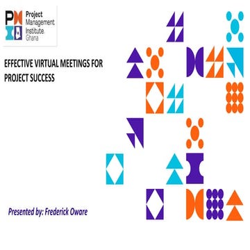 Effective virtual meetings for project success