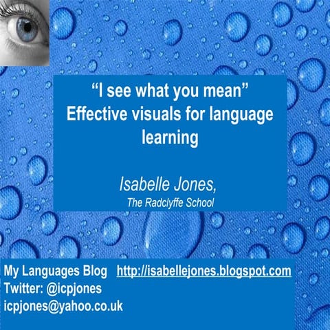 Effective visuals for language learning