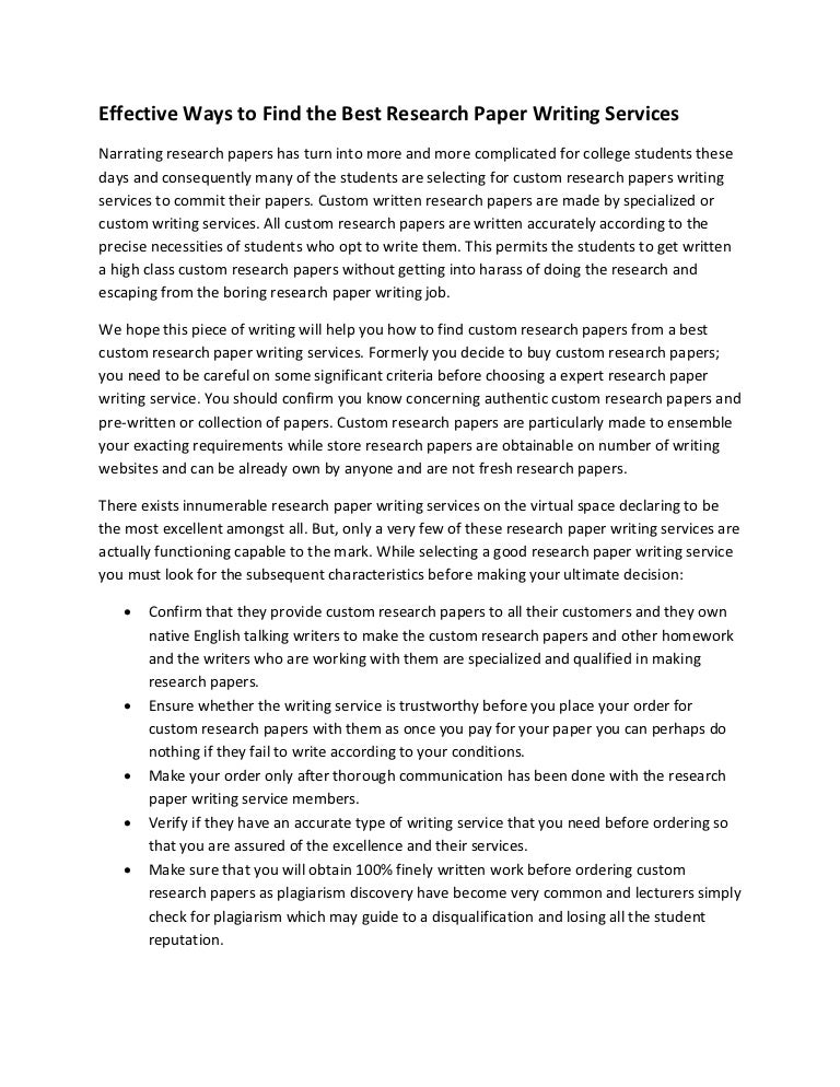 Effective Ways To Find The Best Research Paper Writing Services effective-ways-to-find-the-best-research-paper-writing-services