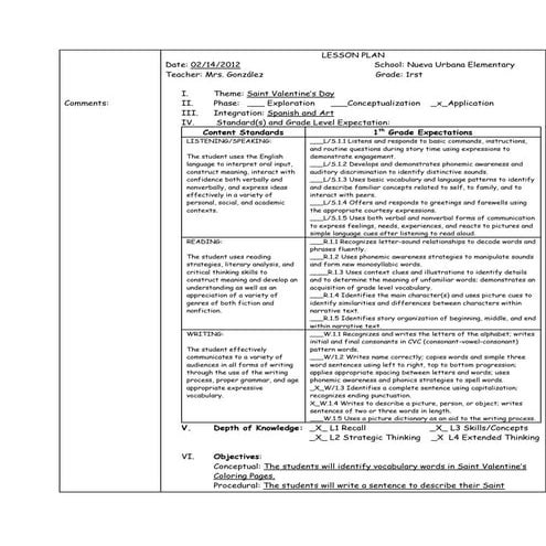 Effective Writing Communication Lesson Plan