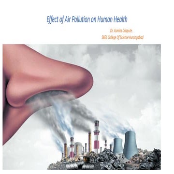 Effect of air pollution on human health