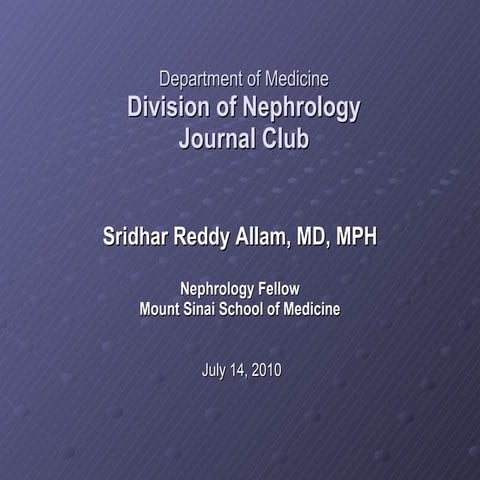 Effect of Allopurinol on CKD and CVD