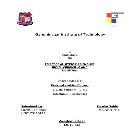 Effect of alloying element