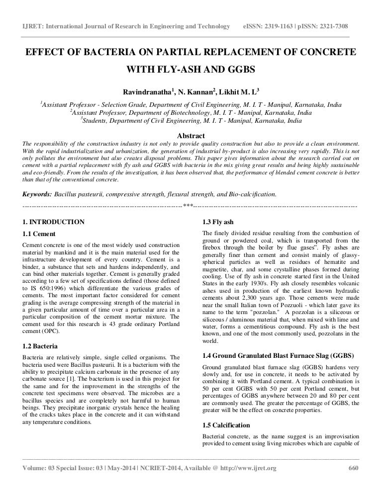 Literature review on partial replacement of cement with fly ash image