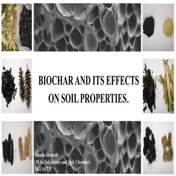 Effect of biochar on soil properties.