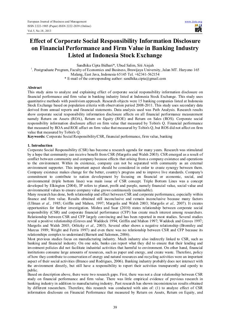 Dissertation corporate disclosure