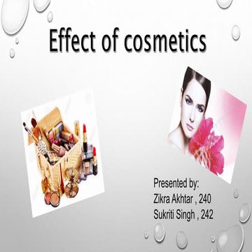 Effect of cosmetics pptx