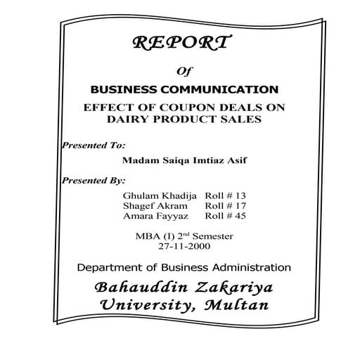 Effect Of Coupon On Deals On Dairy Product Sales