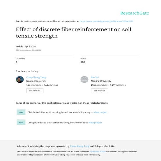 Effect of discrete_fiber_reinforcement_on_soil_ten