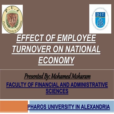 Effect of employee turn over on national economy