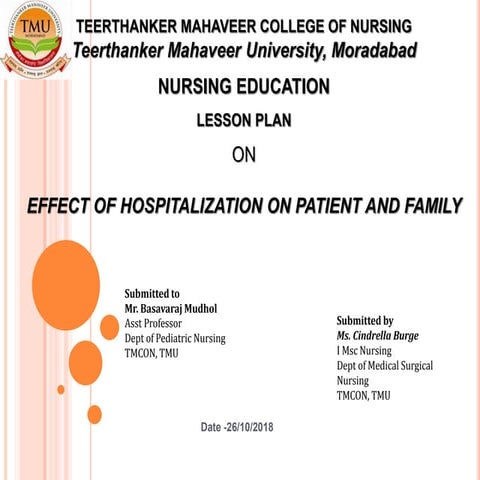 Effect of hospitalization