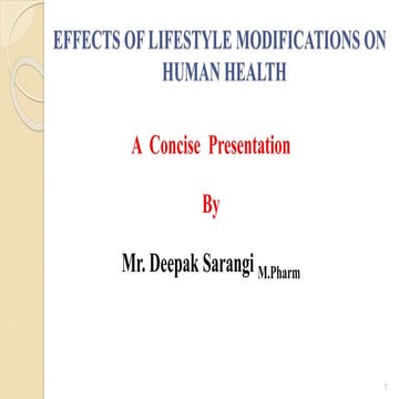 Effect of life style ppt