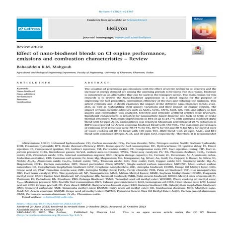 Effect of nano-biodiesel blends on CI engine performance,.pdf