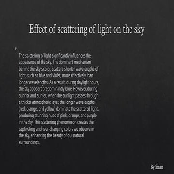 Effect of scattering of light on the sky.pptx