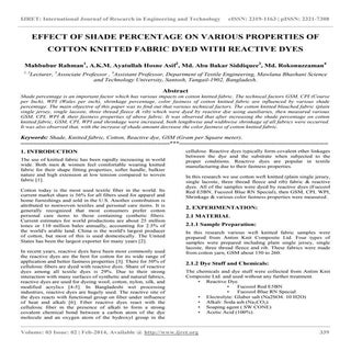 Effect of shade percentage on vario...